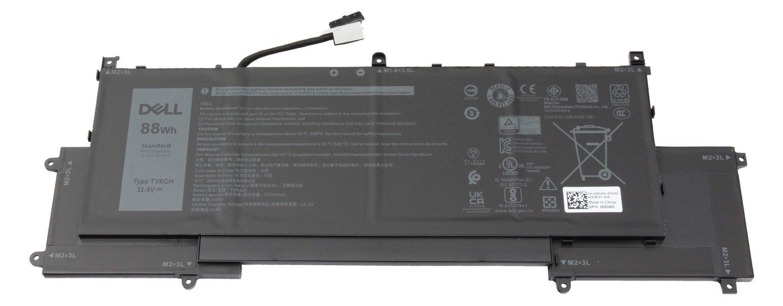 Dell 88Wh 6-cell Lithium Ion replacement battery for - Batterie - 7.330 mAh
