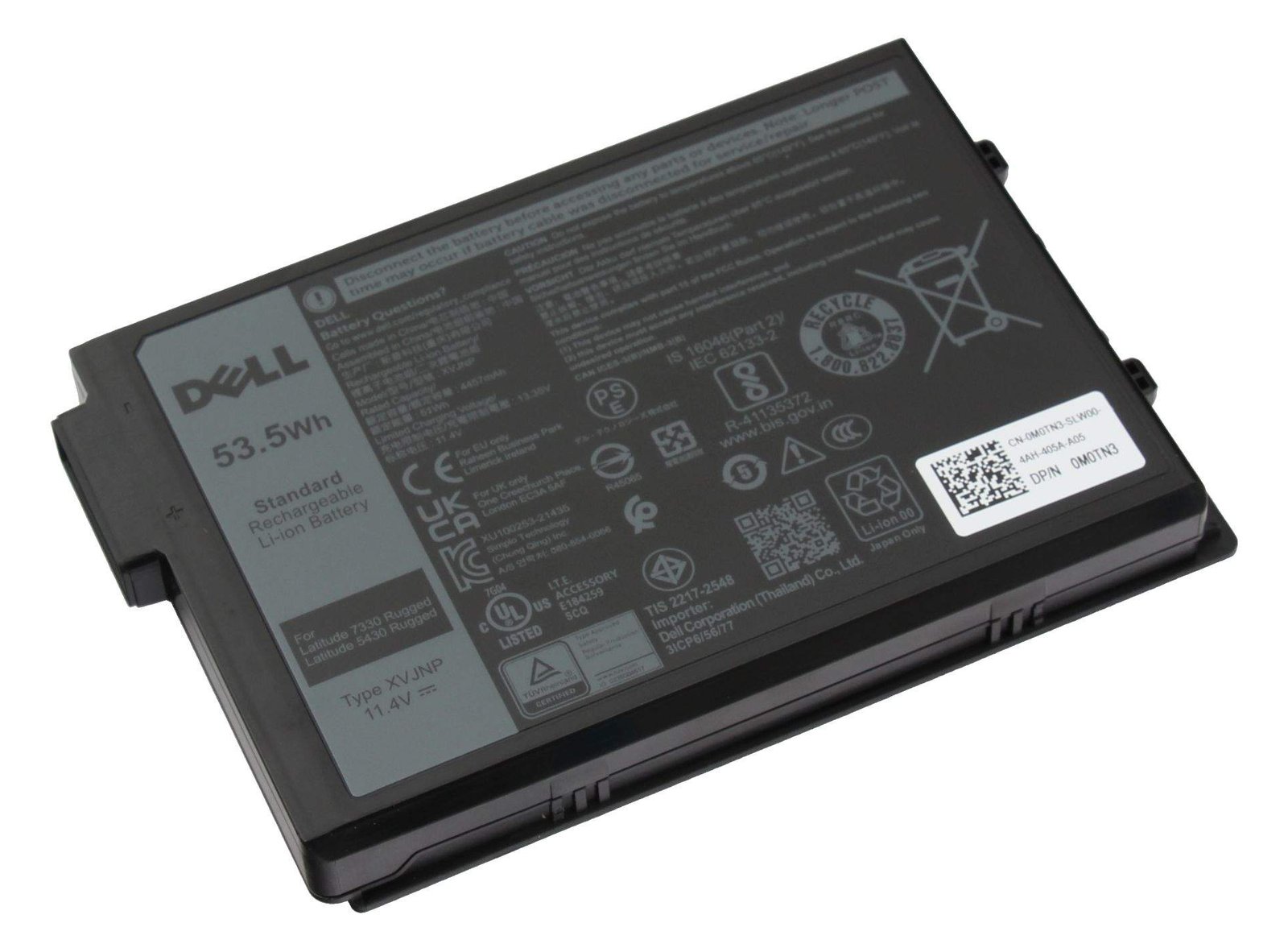 Dell BTRY PRI 53.5WHR 3C LITH BYD - Akku - 4.690 mAh