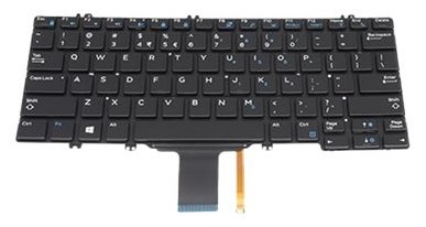 Dell Ersatztastatur Notebook - hinterleuchtet - TL: UK, QWERTY