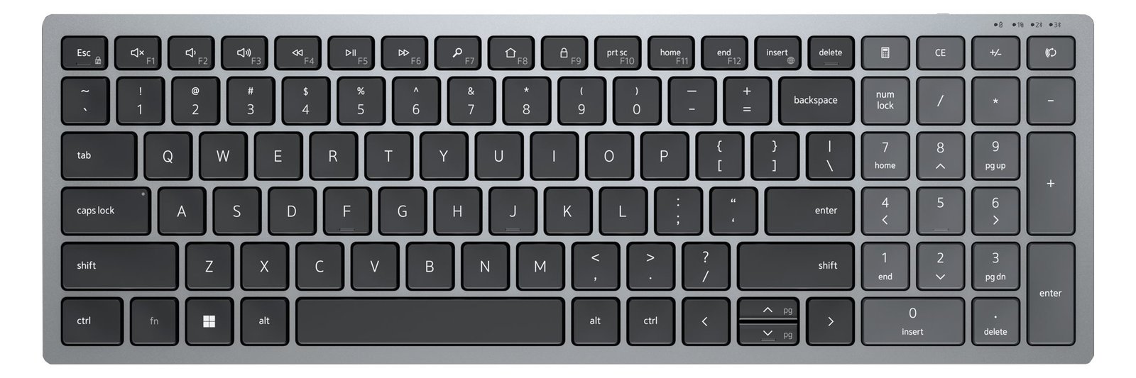 Dell KB740 - Tastatur - compact, multi device - TL: Deutsch, QWERTZ