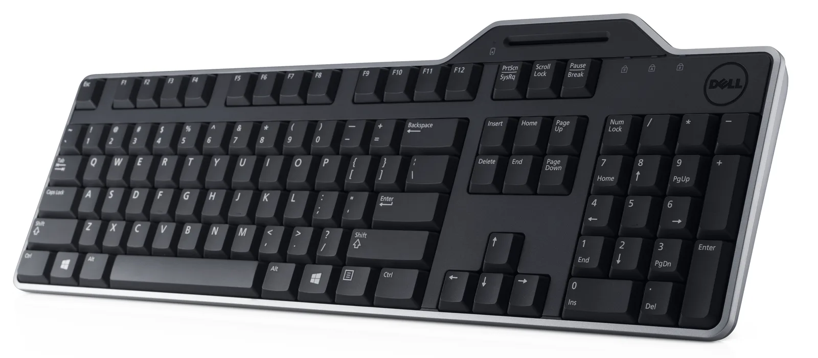 Dell KB813 Smartcard - Tastatur - USB - TL: US, QWERTY, Ansicht 3