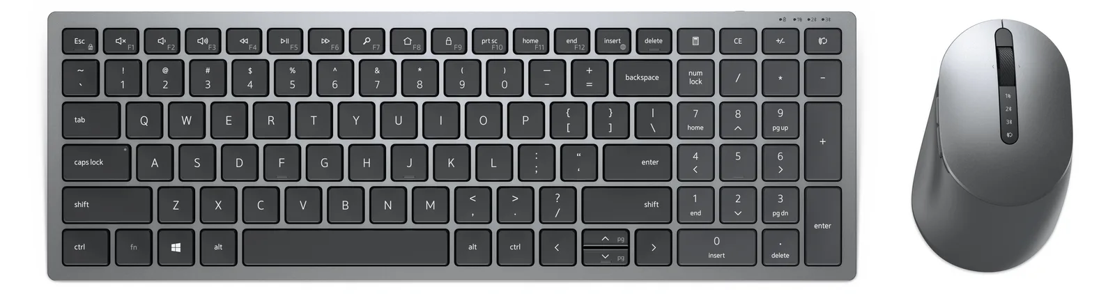 Dell Pro Plus Compact Keyboard and Mouse - KM7120W - TL: Belgisch, AZERTY, Ansicht 2