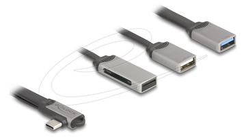 Delock 2 Port USB Hub inklusive SD und Micro Card Reader mit Type-C von LumaTech