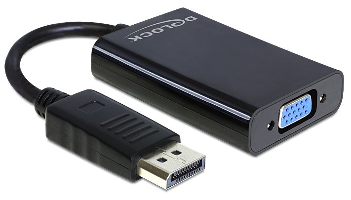 Delock Adapter Displayport male > VGA 15 pin female - DisplayPort-Adapter - DisplayPort (M)