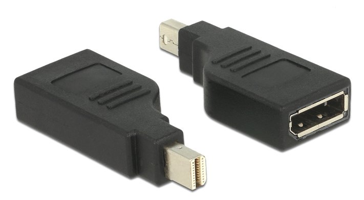 Delock Adapter mini Displayport 1.2 male > Displayport female 4K 90° turned - DisplayPort-Adapter - Mini DisplayPort (M)