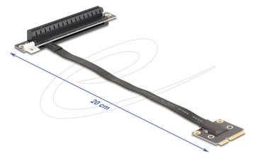Delock Adapter Mini PCIe Stecker zu 3.0 x16 Slot 90° - Adapter - 0,2 m von LumaTech