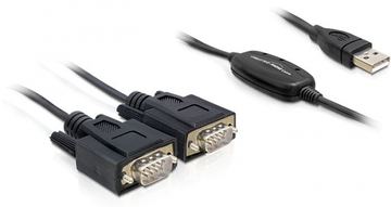 Delock Adapter USB 2.0 > 2 x Seriell - Kabel USB / seriell - USB (M) von LumaTech