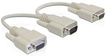 Delock Adapter VGA male / female - VGA-Adapter - HD-15 (VGA) von LumaTech