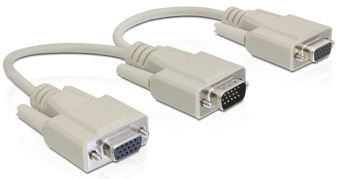 Delock Adapter VGA male / female - VGA-Adapter - HD-15 (VGA)