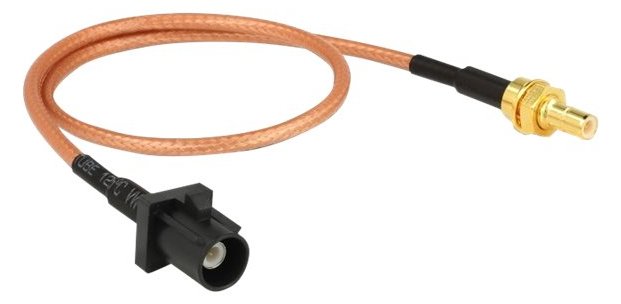Delock Antennenkabel - FAKRA A-Stecker männlich zu SMB männlich von LumaTech