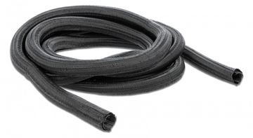 Delock Braided Sleeving self-closing - Geflechtschlauch - Schwarz von LumaTech