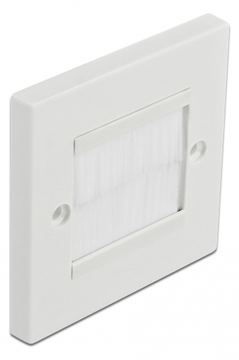 Delock Cable Management Cover 86 x 86 mm with white Brush Strips von LumaTech
