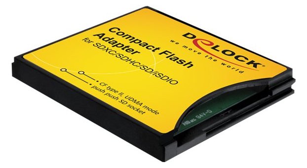 Delock Compact Flash Adapter - Kartenadapter (MMC, SD, SDHC, SDXC)
