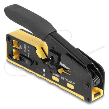 Delock Crimpwerkzeug - for 6P/8P RJ45/RJ11 plugs cat. 5/6/7 with cutter and stripper von LumaTech