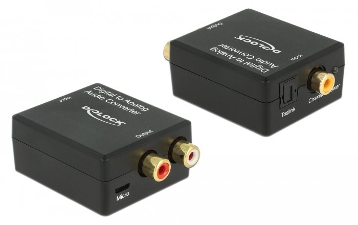 Delock Digital-Analog-Audiowandler - Schwarz von LumaTech