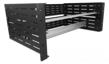 Delock DIN-Schienenmontagekit - Rack montierbar - Schwarz - 4U - 48.3 cm (19) von LumaTech