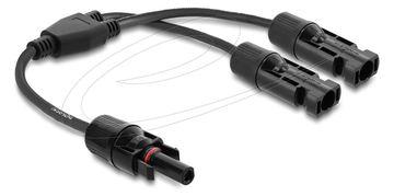 Delock DL4 Solar Splitter Kabel 2 x Stecker zu 1 Buchse schwarz - Kabel von LumaTech