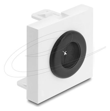 Delock Easy 45 - Einrastmodul - cable bushing, round, diameter 16 mm von LumaTech