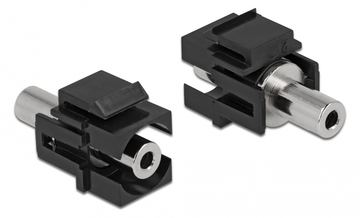 Delock Einrastmodul - 3,5 mm Mini-Phone - Schwarz von LumaTech