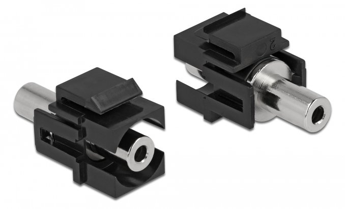 Delock Einrastmodul - 3,5 mm Mini-Phone - Schwarz von LumaTech