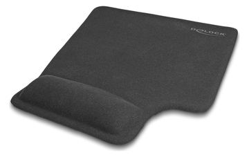 Delock Ergonomisches Mauspad mit Gel Handballenauflage Linkshänder schwarz von LumaTech