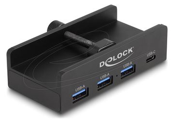 Delock Externer USB 5 Gbps 4 Port Hub 3x Type-A & 1x C - Kabel von LumaTech