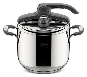 Lagostina 8900524569 - 7 l - Edelstahl - Schwarz - Silikon - 5 Person(en) - Induktion - Versiegelte Platte von LumaTech