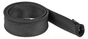 Delock Geflechtschlauch - 1 m - Schwarz von LumaTech