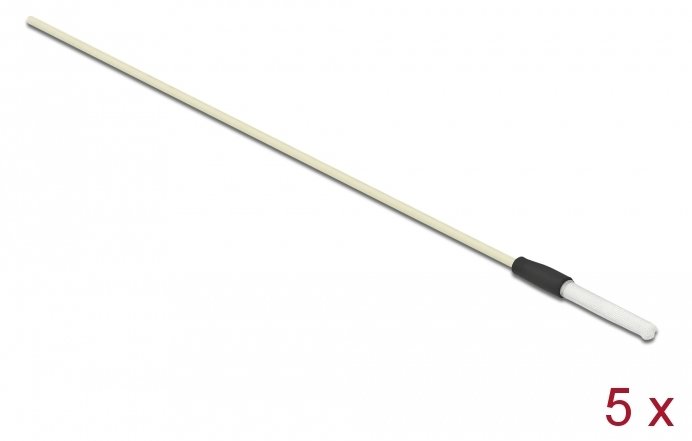 Delock Glasfaser-Reinigungsstift - 15 cm - weiß (Packung mit 5)