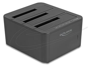Delock HDD / SSD Dockingstation - 1:2 clone function Schächte: 3 - 2,5 / 3,5 gemeinsam genutzt (6,4 cm/8,9 cm) von LumaTech