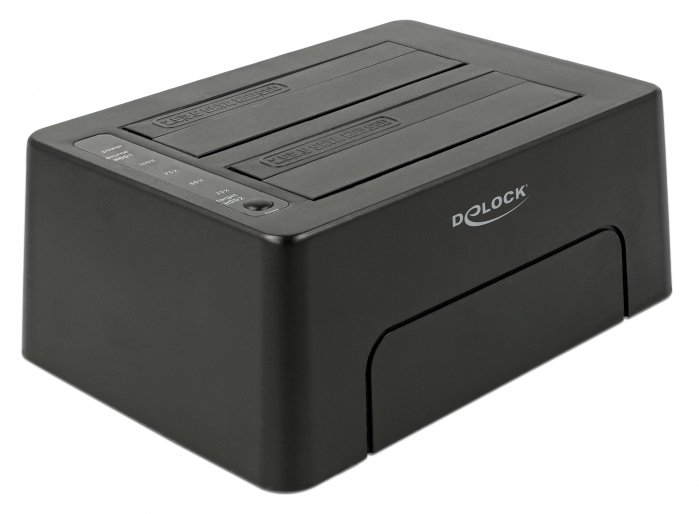 Delock HDD-Dockingstation Schächte: 2 - SATA 6Gb/s - USB 3.1 (Gen 2)