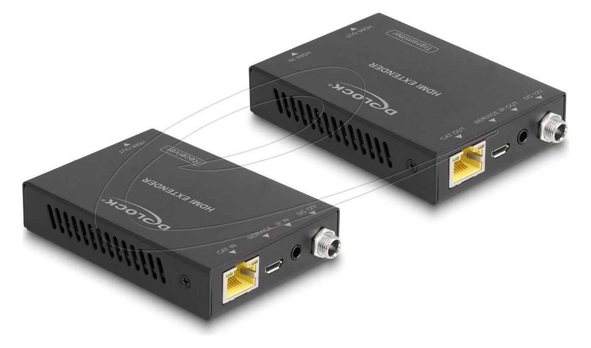 Delock HDMI Extender Setüber Cat.6 Kabel 4K 60 Hz 50 m - Kabel - Digital/Display/Video