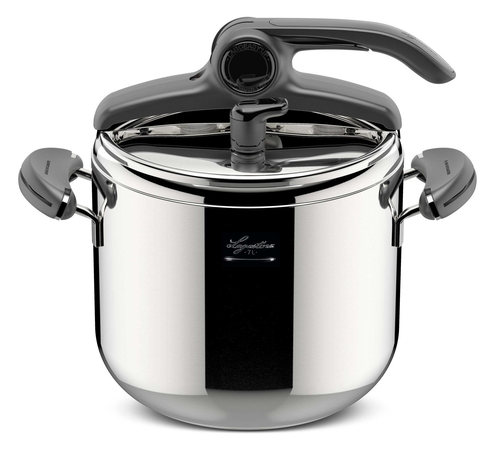 Lagostina Mia Lagoeasy'up - 7 l - Keramik - Gas - Halogen - Induktion - Versiegelte Platte - Edelstahl - 22 cm
