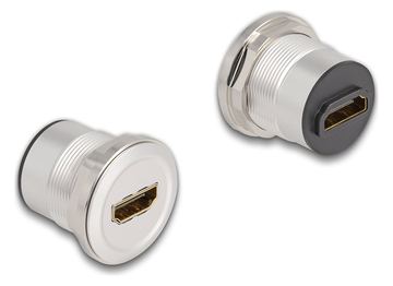 Delock HDMI-Adapter - HDMI weiblich Paneel montierbar zu HDMI weiblich Paneel montierbar von LumaTech
