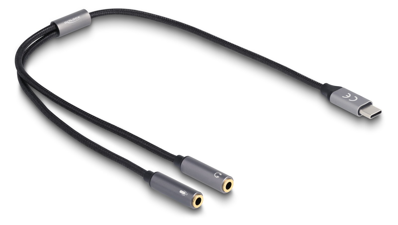 Delock Headset Adapter USB Type-C Stecker DAC 24 Bit 96 kHz