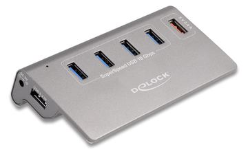 Delock Hub - 10 Gbps, + 1 Fast Charging Port inkl. Spannungsversorgung von LumaTech