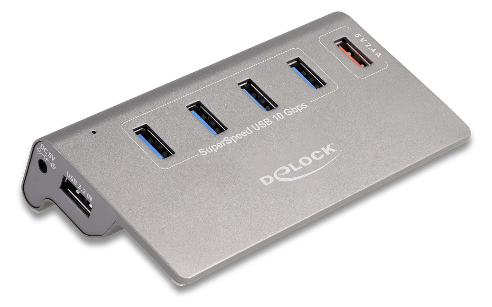 Delock Hub - 10 Gbps, + 1 Fast Charging Port inkl. Spannungsversorgung