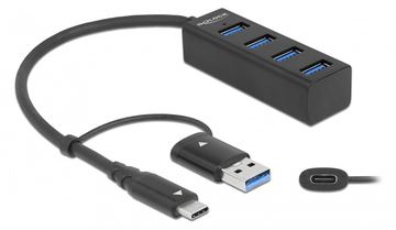 Delock Hub - 4 x USB 3.2 Gen 1 + 1 x USB-C 3.2 Gen 1 von LumaTech