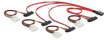 Delock Internes SAS-Kabel - 4-Lane - 36 PIN 4iMini MultiLane (M) von LumaTech