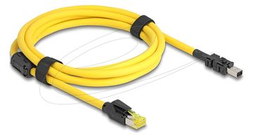 Delock Kabel RJ45 Stecker Cat.6 zu Mini I/O D-Form Typ 2 - Kabel - Netzwerk - 2 m von LumaTech