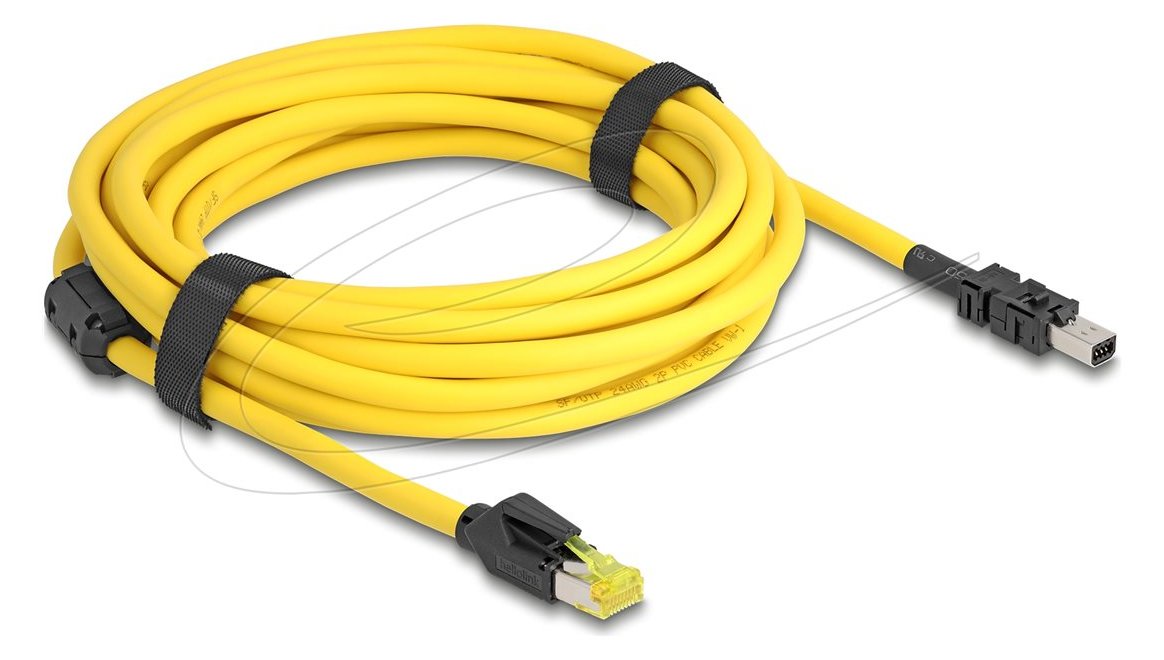 Delock Kabel RJ45 Stecker Cat.6 zu Mini I/O D-Form Typ 2 - Kabel - Netzwerk - 5 m