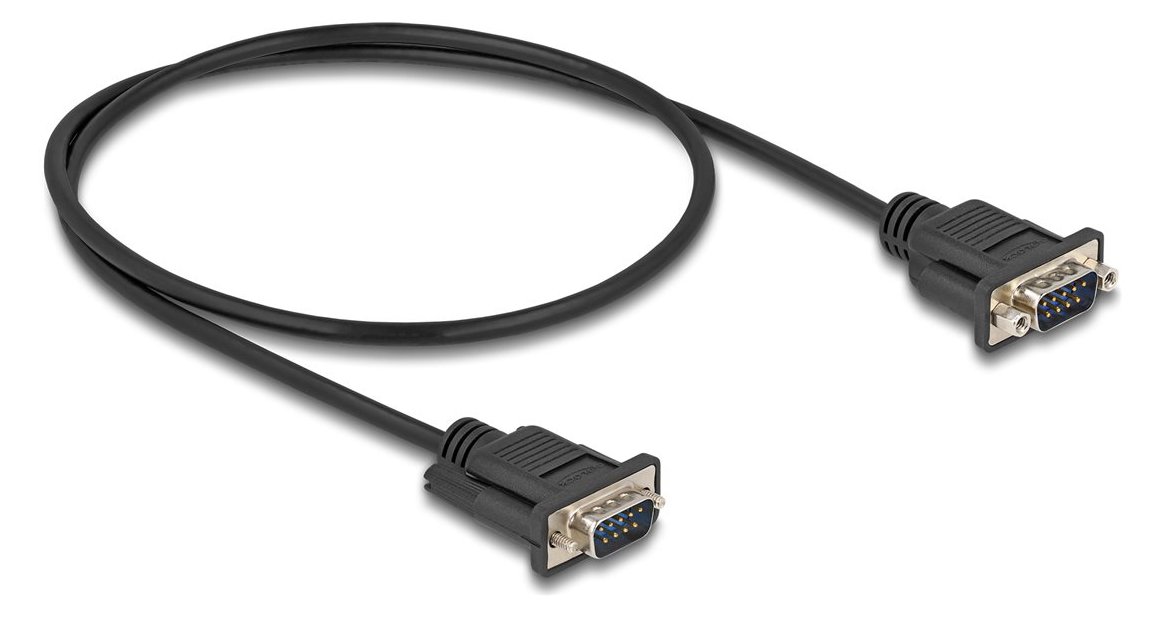 Delock Kabel seriell - DB-9 (M) mit Muttern zu DB-9 (M)