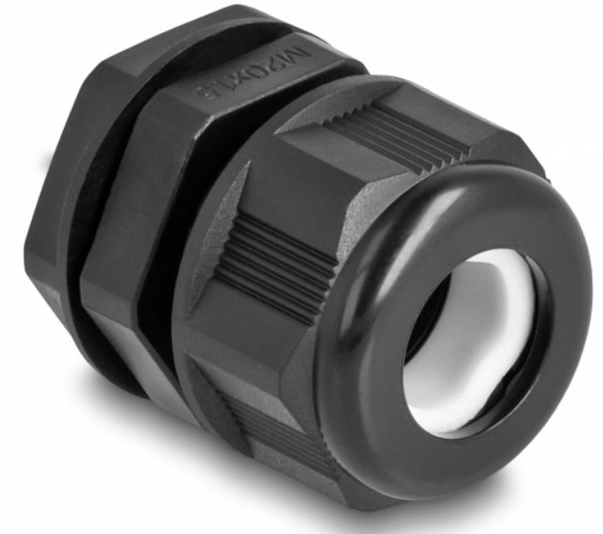 Delock Kabelverschraubung (M20) - Schwarz (Packung mit 2)