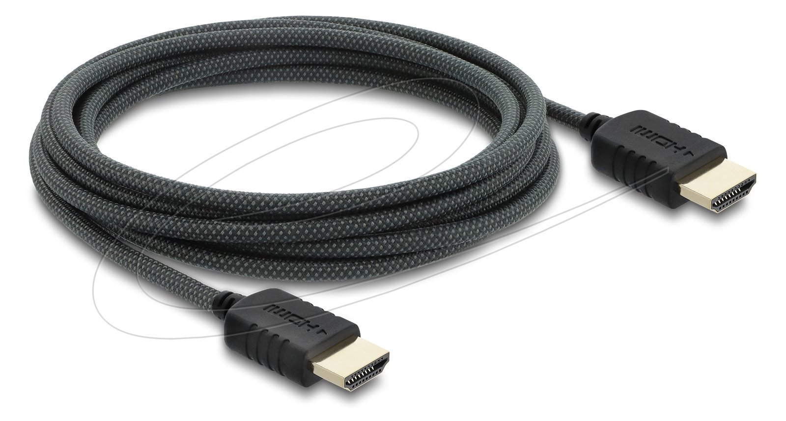 Delock Koaxiales High Speed HDMI Kabel 8K 60 Hz 48 Gbps mit Geflechtmantel - Kabel - Digital/Display/Video