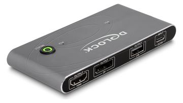 Delock KVM-/Audio-/USB-Switch - HDMI and DisplayPort 8K MST with USB 2.0 von LumaTech