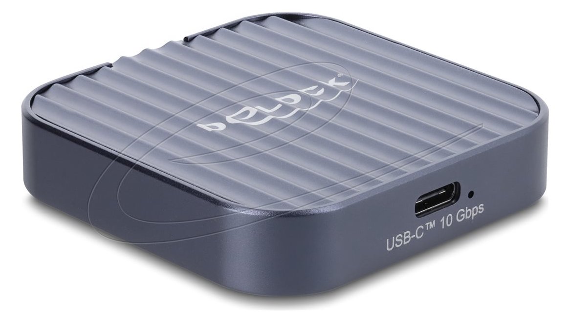 Delock Magnetisches Gehäuse USB Type-C 10 Gbps für 1 x M.2 NVMe oder SATA SSD - Gehäuse - USB Typ C