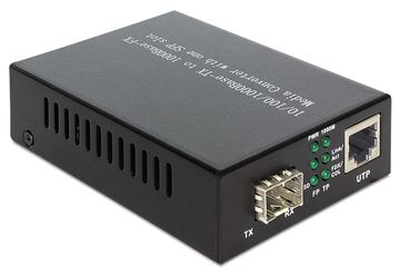 Delock Media Converter 1000Base-T to SFP - Medienkonverter - 1GbE - 10Base-T, 1000Base-LX, 1000Base-SX, 100Base-TX, … von LumaTech