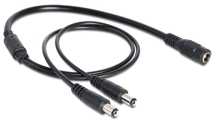 Delock Netz-Splitter - Gleichstromstecker 5,5 x 2,1 mm (M)