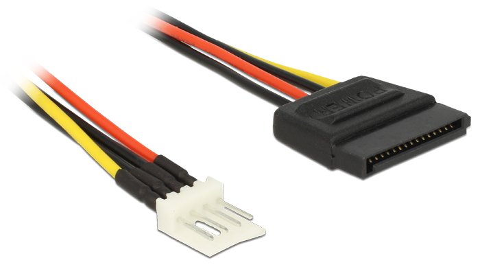Delock Netzteil - 4-Pin-Mini-Stromversorgungsstecker (M)