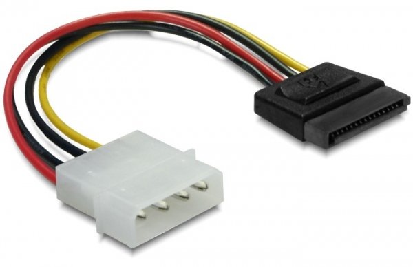 Delock Netzteil - SATA-Stromstecker (M) zu interne Stromversorgung, 4-polig (M)
